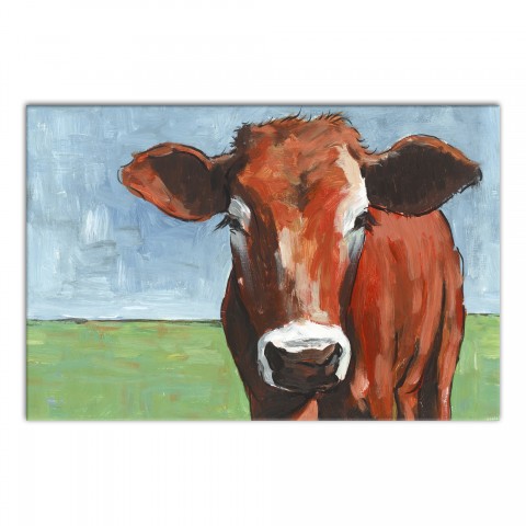 Designs Direct Creative Group Big Brown Cow Wall Art