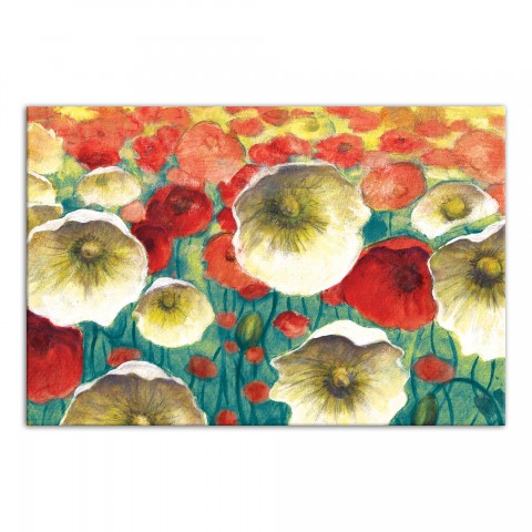 Designs Direct Creative Group Red and White Poppies Wall Art
