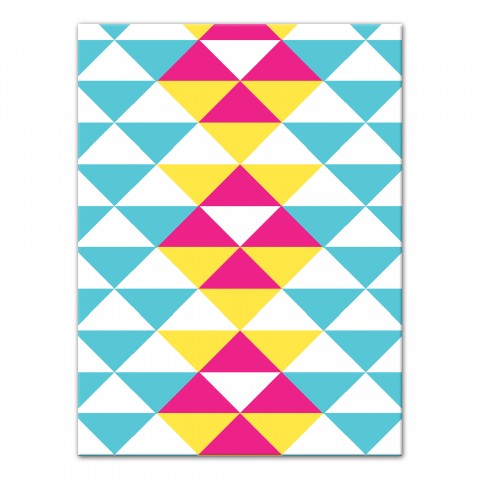 Geometric Summer  12x16 Canvas Wall Art