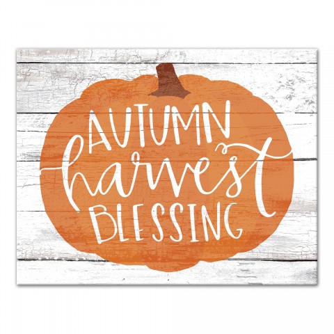 Autumn Harvest Blessing 11x14 Canvas Wall Art