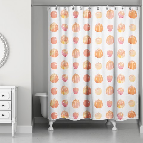 Watercolor Fall 71x74 Shower Curtain