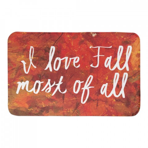Love Fall Most of All 34x21 Bath Mat