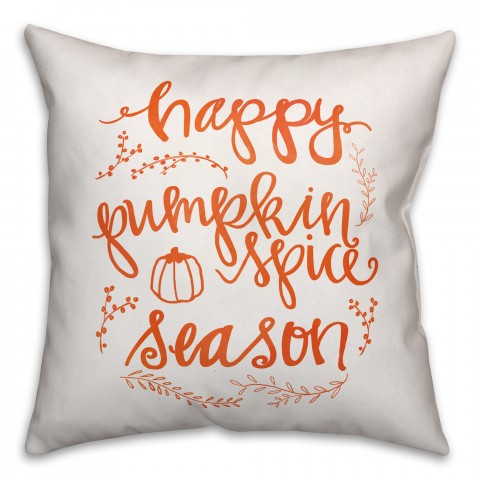 Pumpkin Spice Season 18x18 Spun Poly Pillow