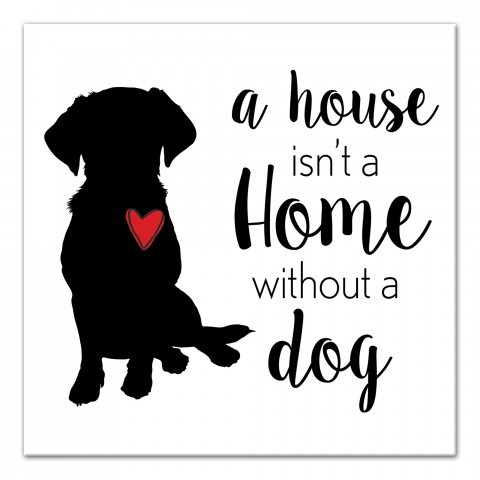 House Home Dog Wall Art
