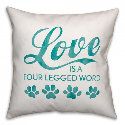 Four Legged Love Pillow Cover