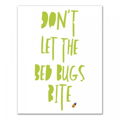 Don't Let the Bed Bugs Bite 11x14 Canvas Wall Art