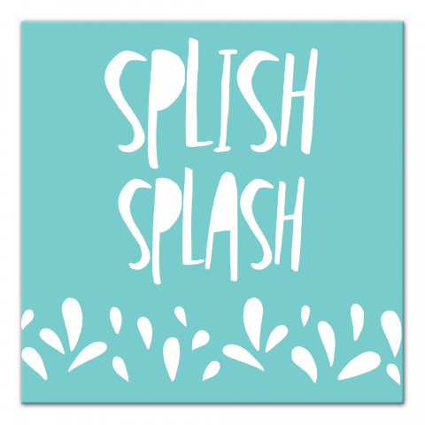 Splish Splash 12x12 Canvas Wall Art