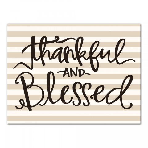 Thankful and Blessed Wall Art