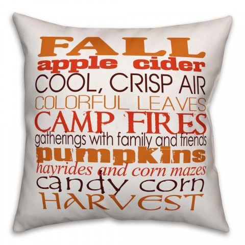 Favorite Fall Things Pillow
