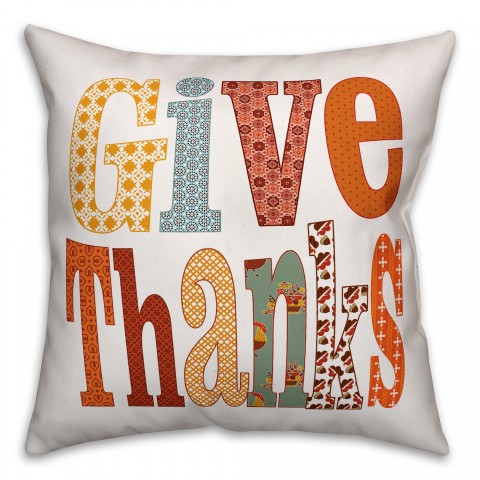 Give Thanks Pillow