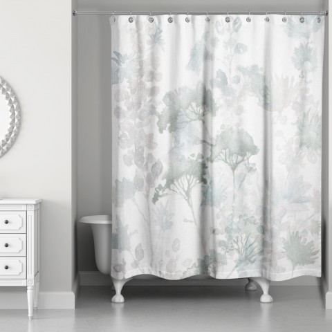 Soft Wildflowers 71x74 Shower Curtain