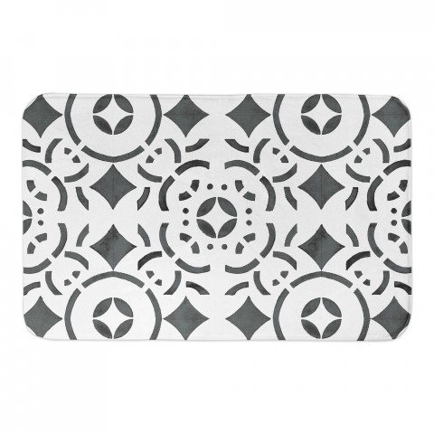 Geometric Tile 34x21 Bath Mat