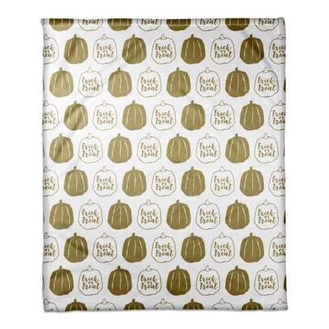 Gold Pumpkins Throw