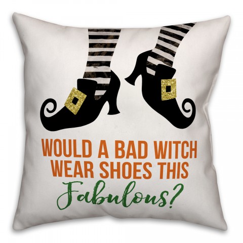 Bad Witch Fabulous Shoes Pillow