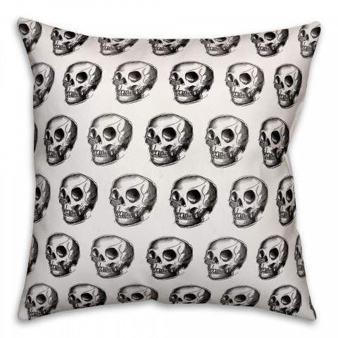 Skull Pattern Pillow