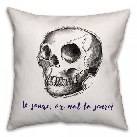 To Scare or Not to Scare Pillow