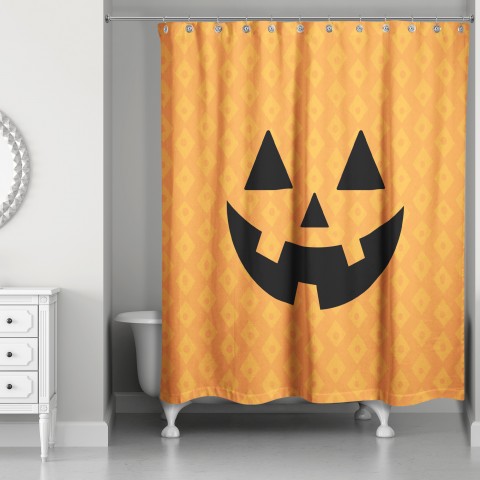 Cute Jack O'Lantern 71x74 Shower Curtain
