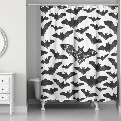 I'm Batty for Halloween 71x74 Shower Curtain