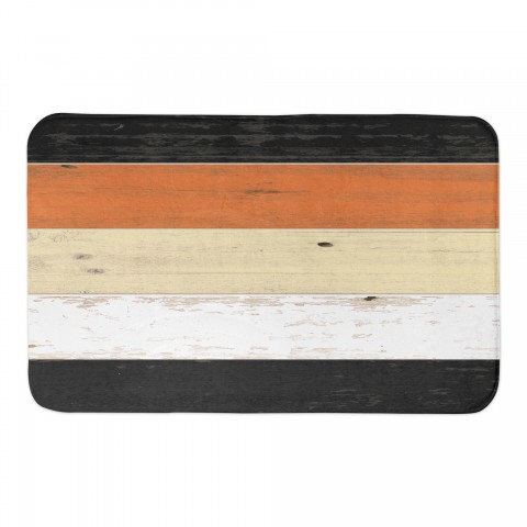 Halloween Stripes 34x21 Bath Mat