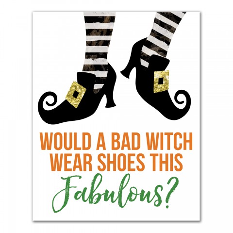 Bad Witch Fabulous Shoes Wall Art