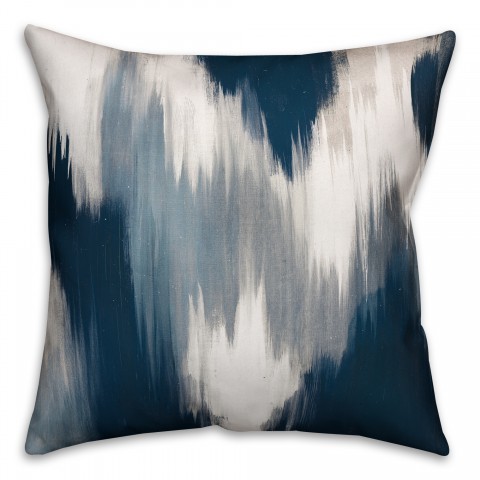 Abstract Blue Pattern Pillow
