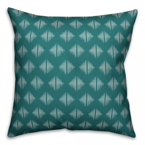Turquoise Abstract Pattern Pillow Cover
