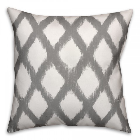 Gray Diamond Pattern Pillow Cover
