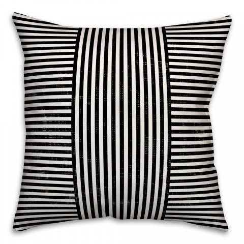 Black Stripes Pillow Cover