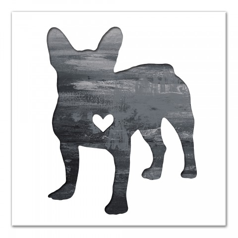Ink Silhouette Frenchie Wall Art