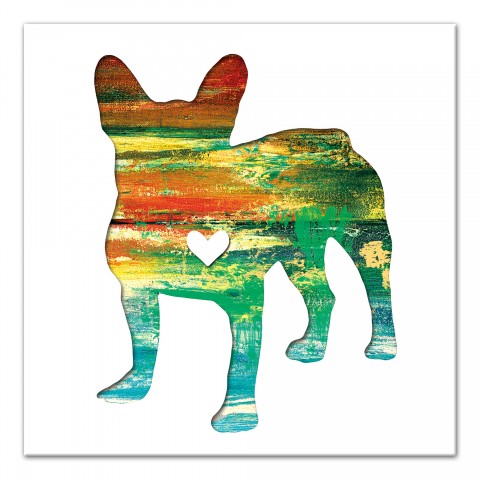 Paint Silhouette Frenchie Wall Art