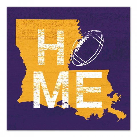 Designs Direct Creative Group Louisiana Football State Pride 16x16 Canvas Wall Art