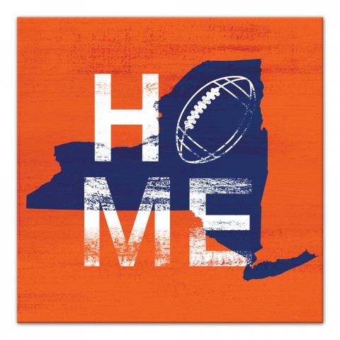 Designs Direct Creative Group New York Football State Pride 16x16 Canvas Wall Art