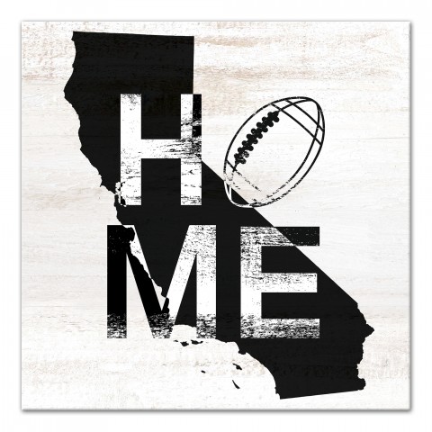 Designs Direct Creative Group California Football State Pride 16x16 Canvas Wall Art