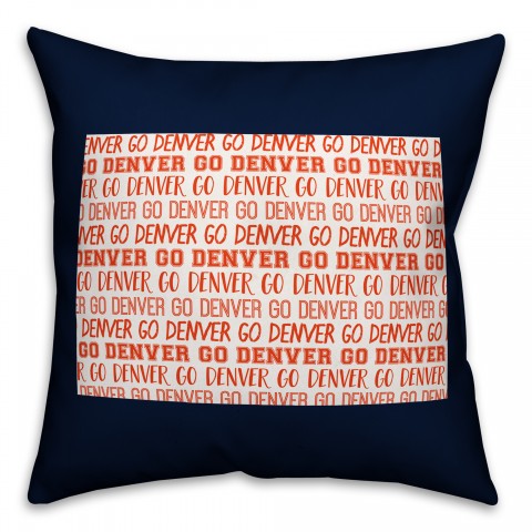 Blue Colorado Go Team 16x16 Spun Poly Pillow