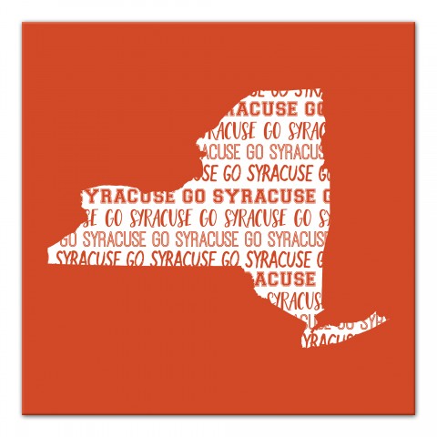 Designs Direct Creative Group Orange New York Go Team 16x16 Canvas Wall Art