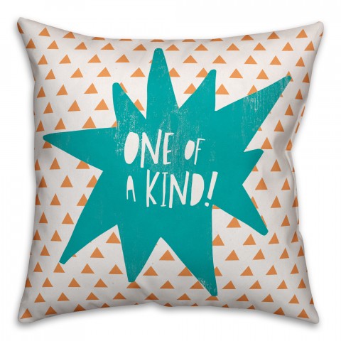 One of a Kind Pink Design 16x16 Spun Poly Pillow
