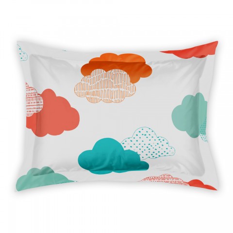 Bright Clouds Standard Brushed Poly Sham