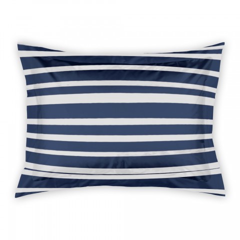 Blue Stripes Standard Brushed Poly Sham