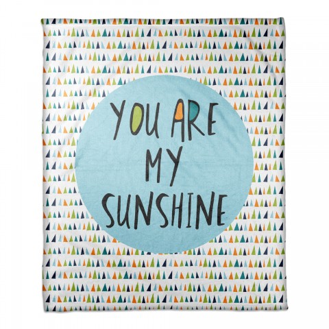 You Are My Sunshine - Blue 50x60 Coral Fleece Blanket