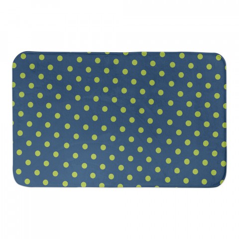 Green Polka Dots 24x17 Bath Mat