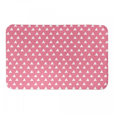 Pink Triangle Pattern 24x17 Bath Mat