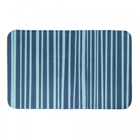 Blue Stripes 24x17 Bath Mat