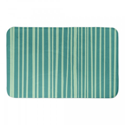 Green Stripes 24x17 Bath Mat
