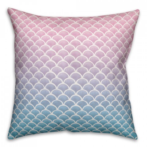 Mermaid Scales 16x16 Spun Poly Pillow