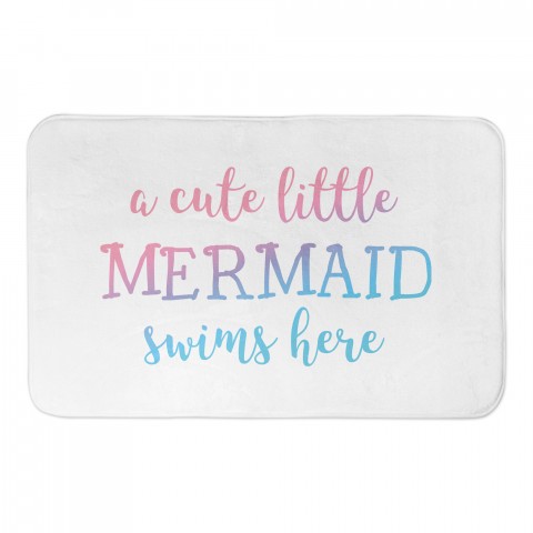 Cute Little Mermaid 24x17 Bath Mat