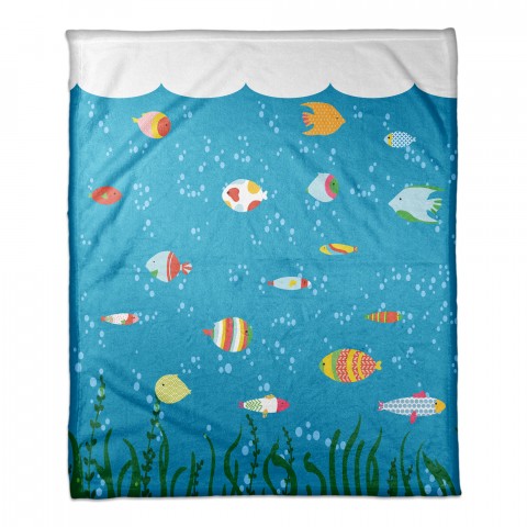 Under the Sea Blanket 50x60 Coral Fleece Blanket
