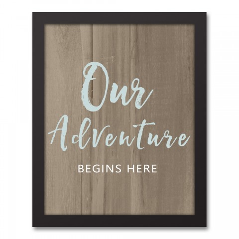 Our Adventure Begins Here Wall Art