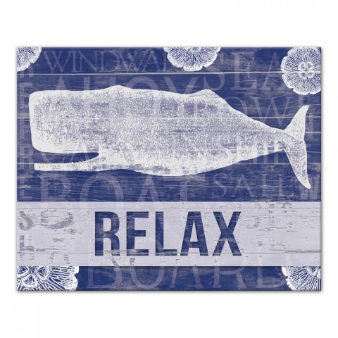 Relax Whale Wall Art