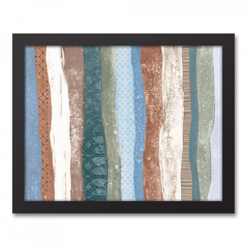 Ocean Patterns 11x14 Black Framed Canvas