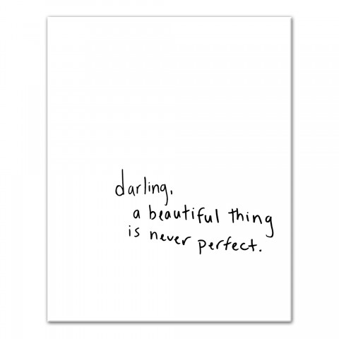 Beauty Is Never Perfect Wall Art